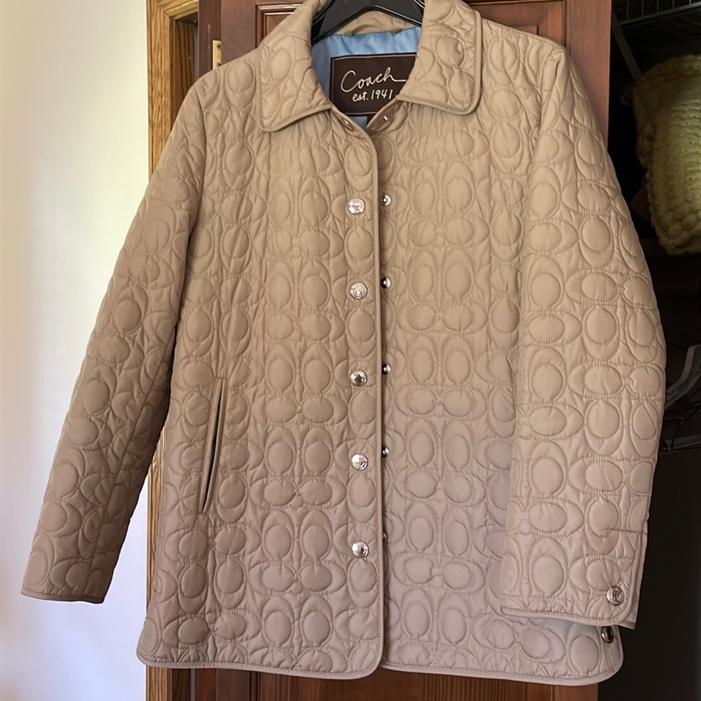 Coach quilted coat